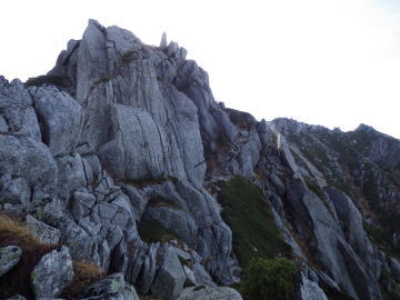 空木岳巨岩